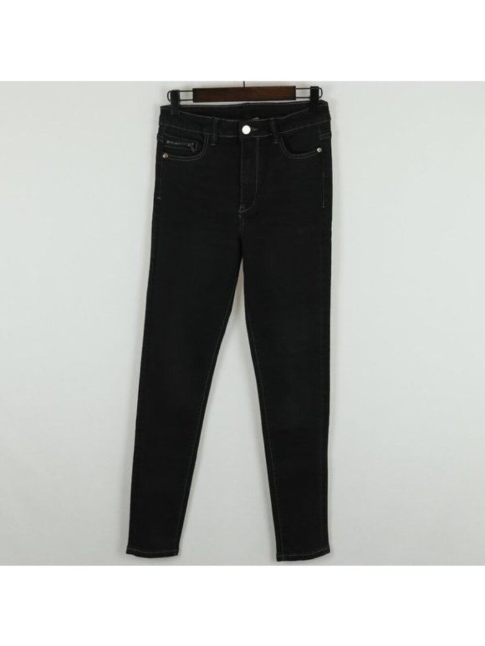 Gianni Bini Women's Small Black High Rise 5 Pocket Stretch Skinny Jeans